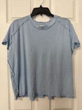 We The Free Women's Light Blue Short Sleeve Crew Tee